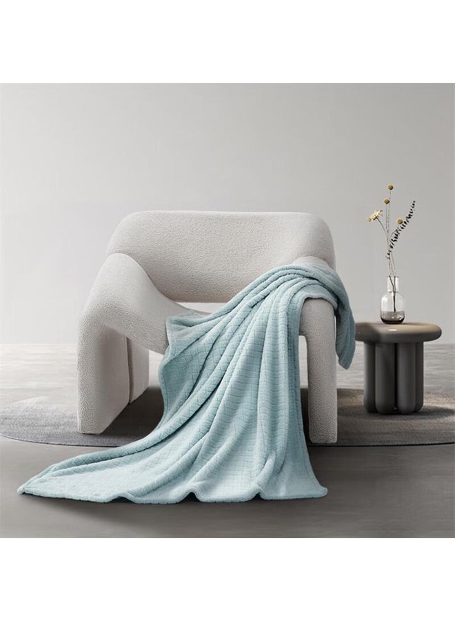 Mercury Home Textiles Small Check Towel Blanket - Image 1