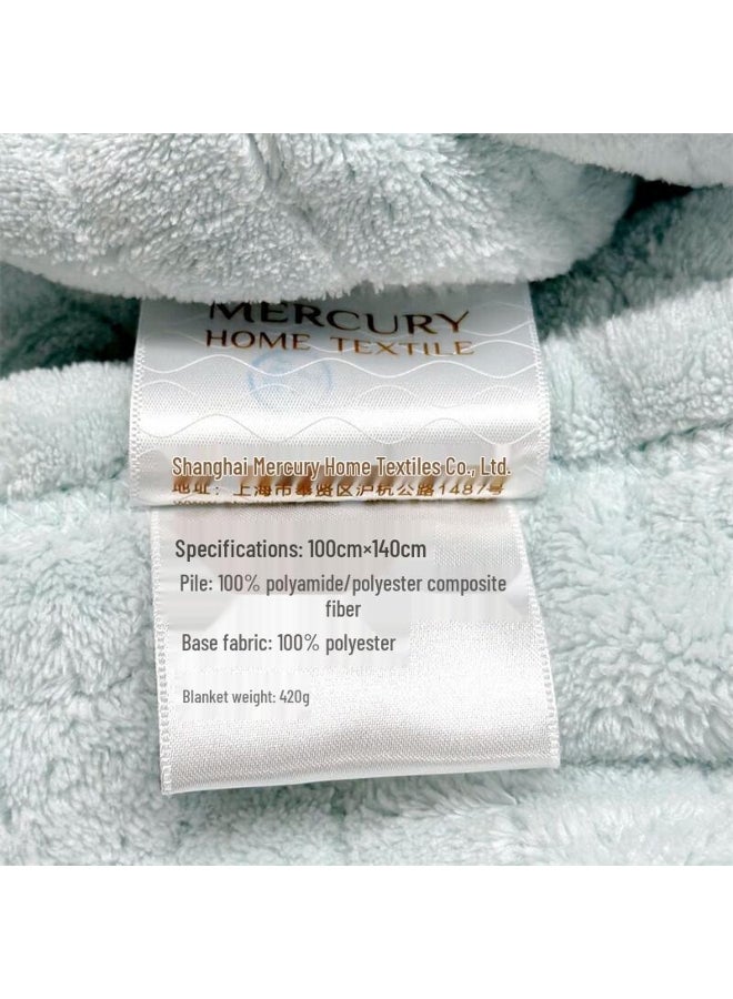 Mercury Home Textiles Small Check Towel Blanket - Image 4