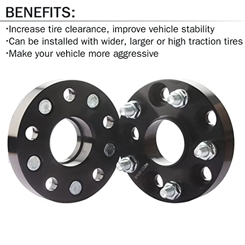 GAsupply 1" 5x4.5 Hubcentric Wheel Spacers 25mm 5x114.3 60.1mm Hub Bore 12x1.5 Studs, for Toyota Tacoma 2WD X-Runner RAV4 Camry Avalon Highlander, Lexus ES300 ES330 ES350 IS300 - Image 5