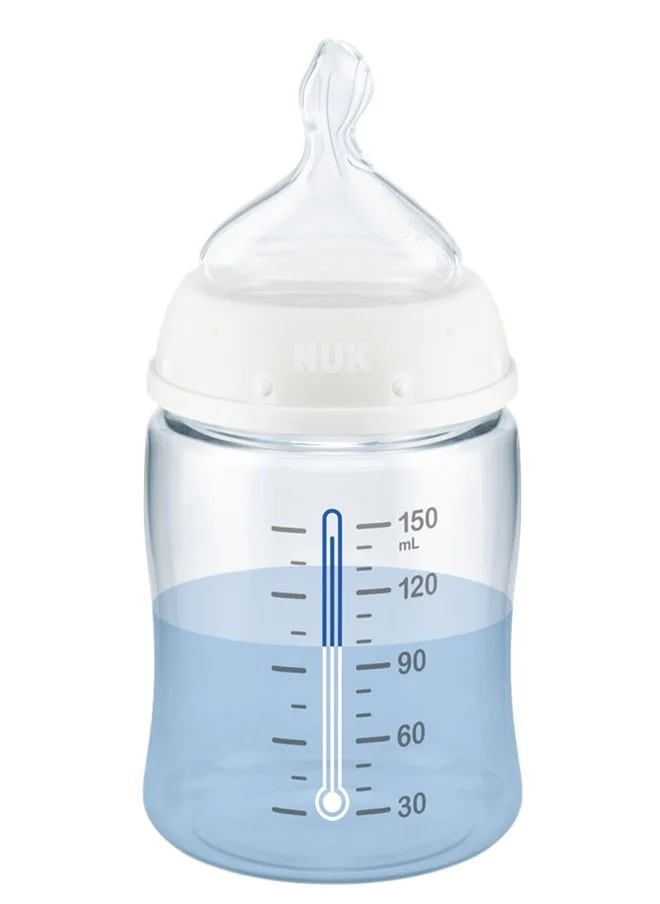 نوك First Choice+ Baby Siilcone Feeding Bottle 150 ML, 0 - 6 Months, Assorted