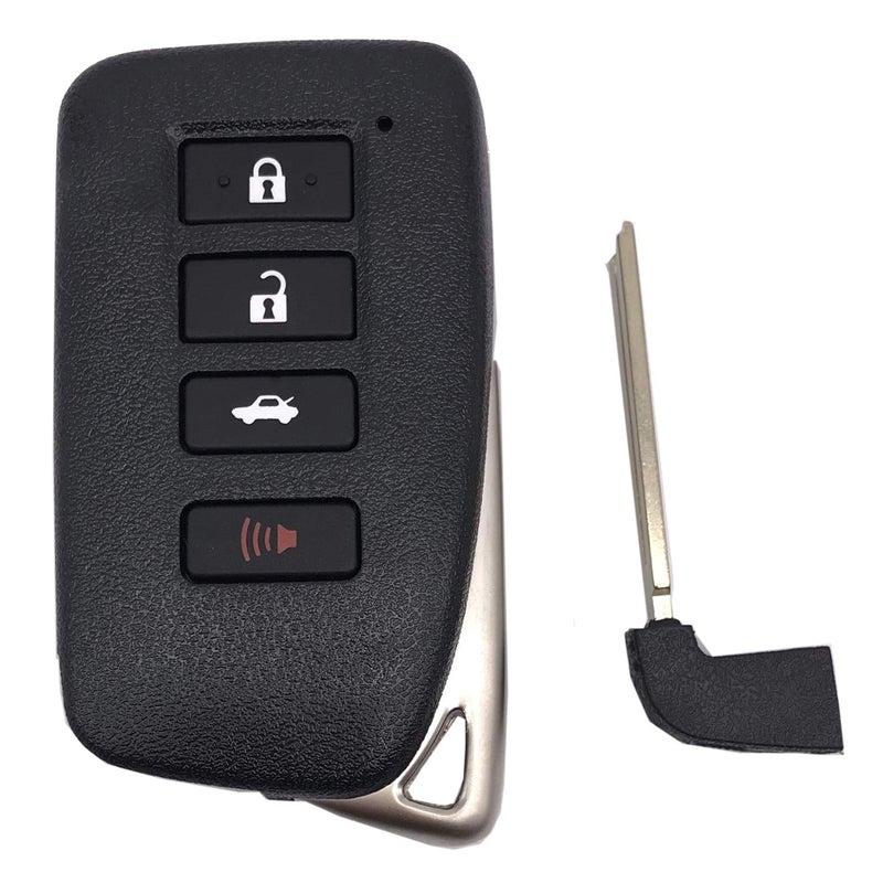 Smart Key Fob Shell Case Fit for Lexus ES250 2018 NX300h 2018-2013 ES350 GS350 2016-2013 GS300h GS450h ES300H NX300 Keyless Entry Remote Control Car Key Fob Cover Casing Replacement (1)