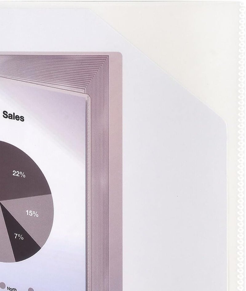 Staples Presentation Binder 24 Sleeve Capacity White - Image 3