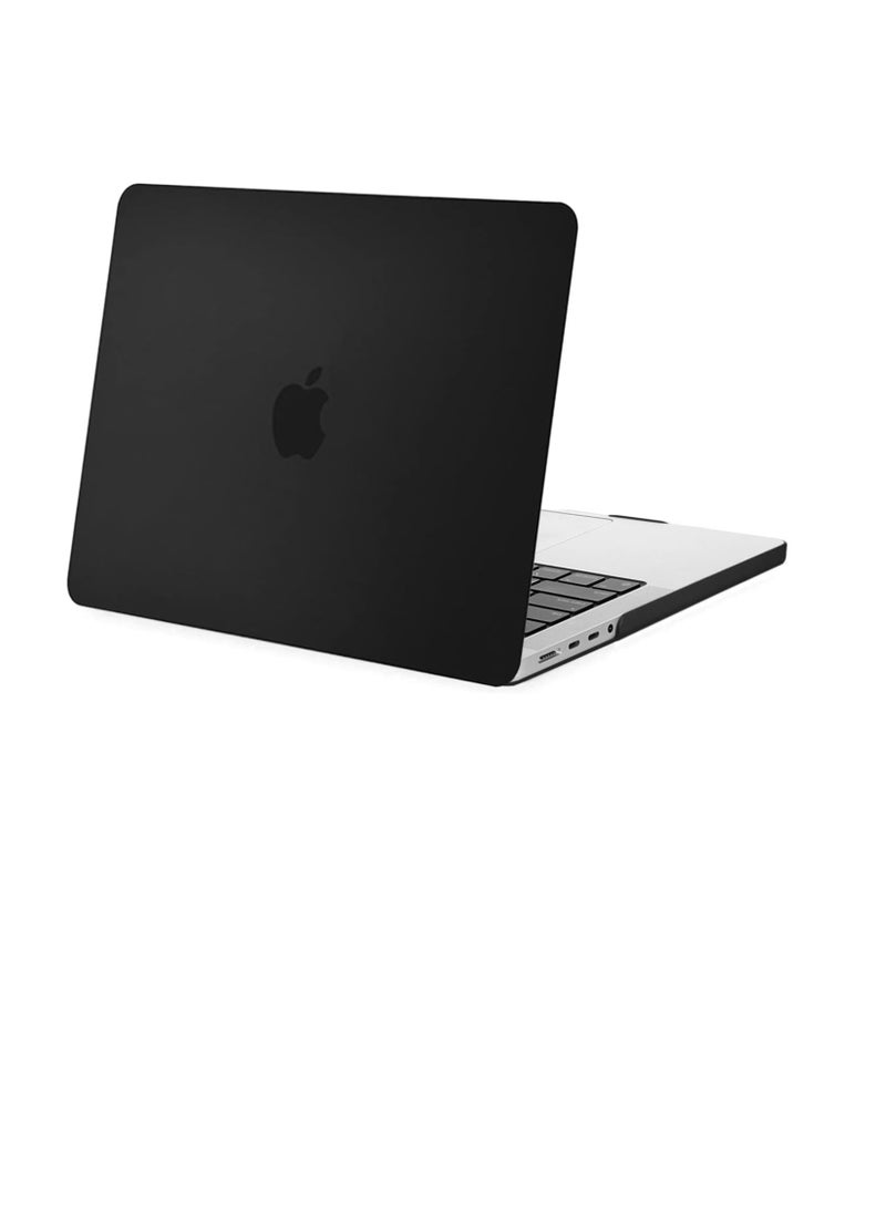 Generic Compatible For MacBook Pro 14 inch Case 2023 2022 2021 Release M3 A2918 A2992 M2 A2779 M1 A2442 Protective Plastic Hard Shell Case Cover Color Black  - Image 1