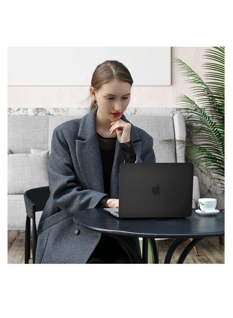 Generic Compatible For MacBook Pro 14 inch Case 2023 2022 2021 Release M3 A2918 A2992 M2 A2779 M1 A2442 Protective Plastic Hard Shell Case Cover Color Black  - Image 5