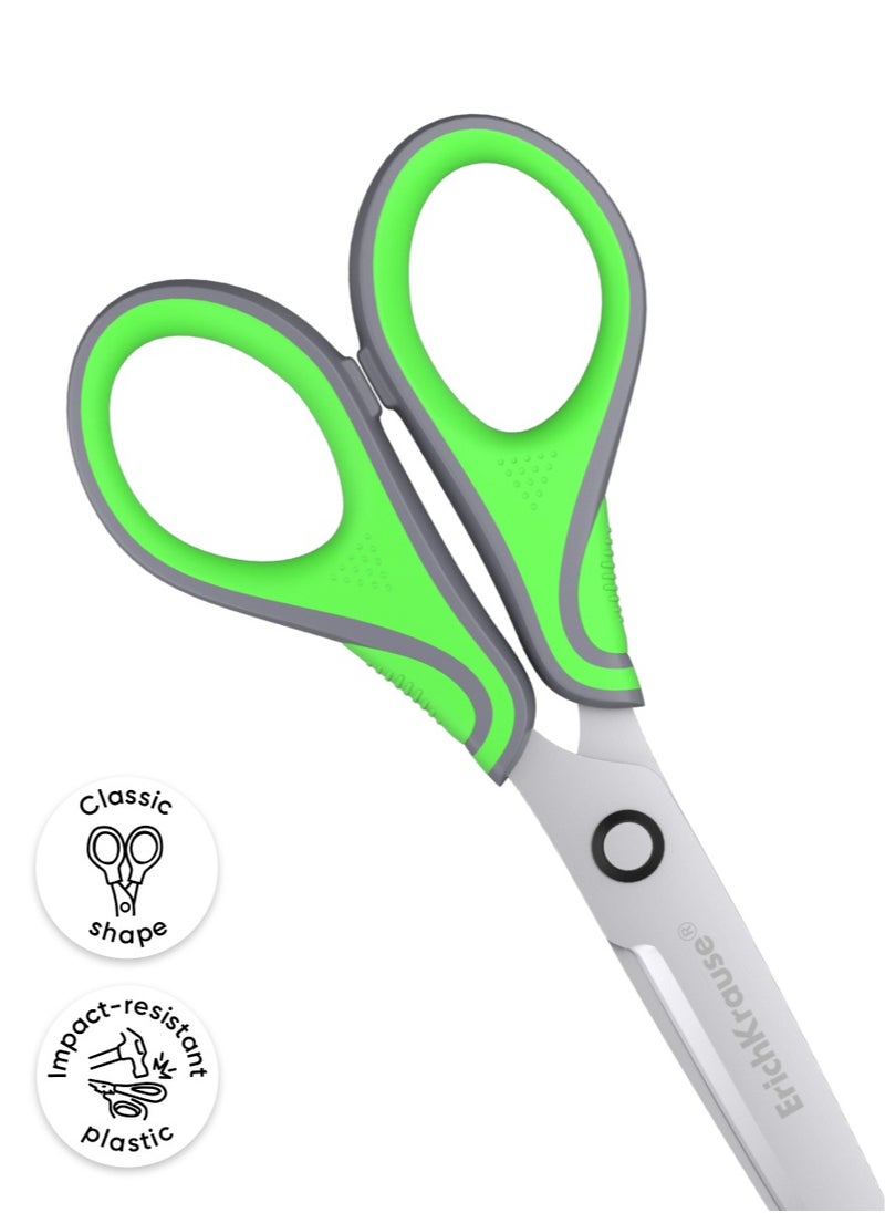 ErichKrause Scissors Megapolis, 18 сm, gray-green (blister 1 pc)  - Image 3