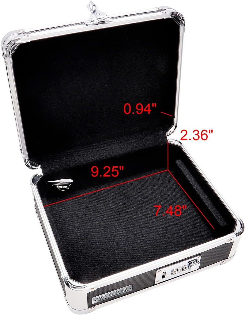 Vaultz® Black Cash Box with Combination Lock and Removable Tray - Image 3