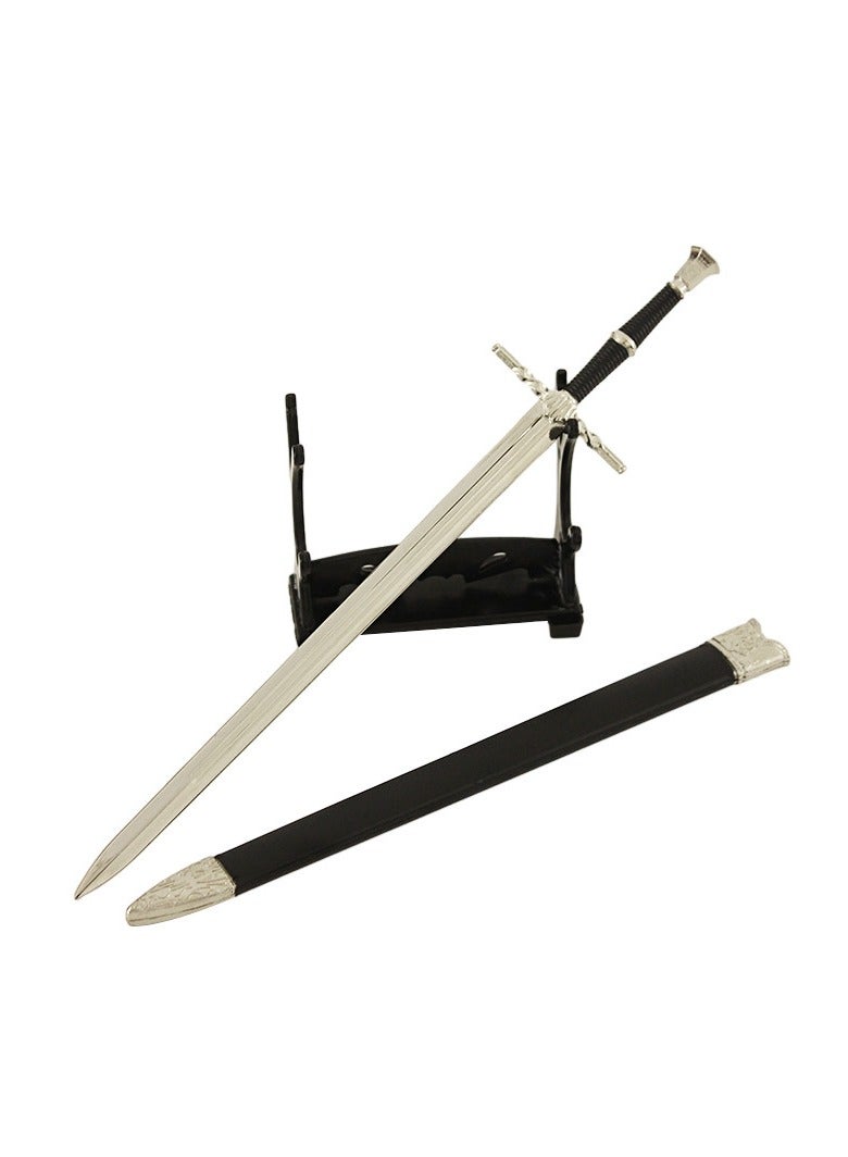 general The Witcher 3 Geralt's Two-Headed Beast Sword Alloy Weapon Model Ornament 22cm - Image 1