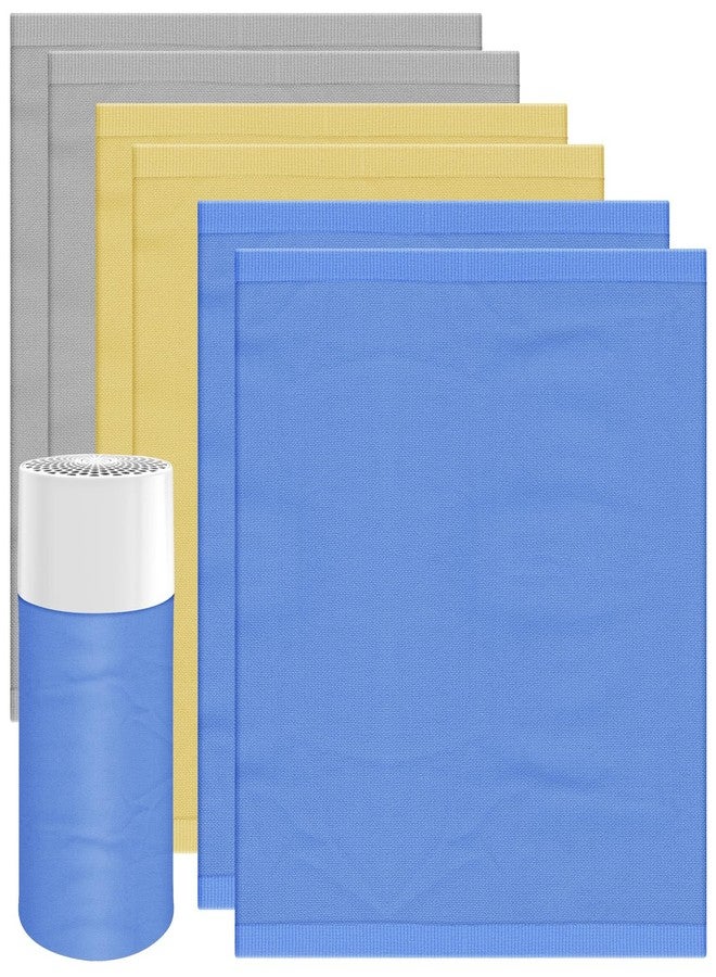 XBWW 6 Packs 411 Replacement Washable Pre-Filters Compatible with 411, 411+, 411 Auto Air Cleaner Purifiers,6Pcs 3 Colors Washable Fabric Cover Filters - Image 1