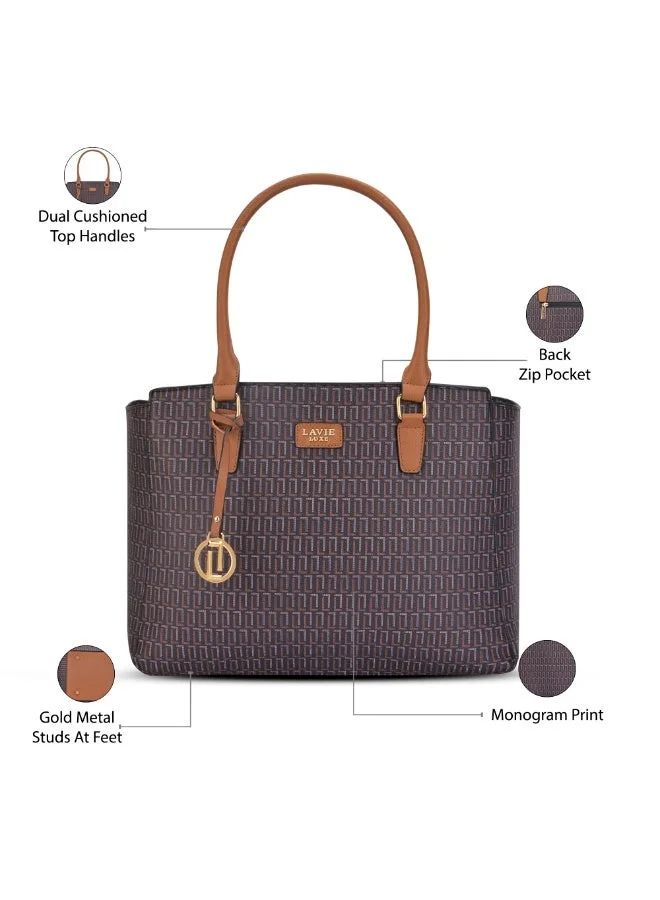 Lavie Luxe Mono Kelly25 Women's Tote(Navy)