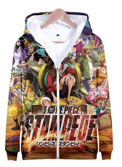 KUYING New One Piece Printed Zipper Sweatshirt Casual Sportswear  - Image 1