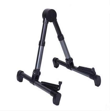 Generic Folk Guitar Stand Foldable Vertical Adjustable metallic blue 