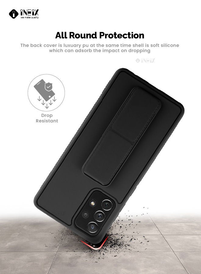 INEIX 3 in 1 Magnetic Hand Grip Holder Case For Samsung Galaxy A72 4G/5G Black - Image 5