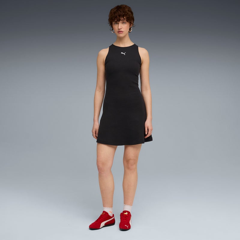 بوما فستان بنمط مضلع للنساء من مجموعة Wardrobe Essentials - Image 1
