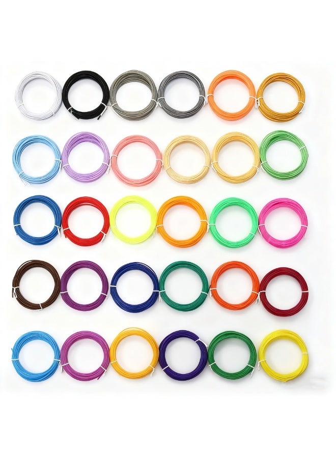 PLA 30 Piece of High-temperature 3D Pen Multicolor Materials, 5m Per Roll, Meeting Various Printing Needs for Children - Image 1