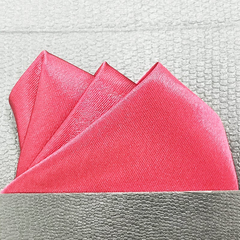 Men'S Suit Pocket Towel Solid Color Bright Polyester Silk Small Square Handkerchief Multi-Color Optional - Image 3