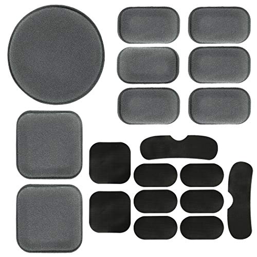 AOUTACC Universal Airsoft Helmet Pads, Helmet Replacement Foam Padding Kits Set Accessories Mats for Fast/Mich/ACH/USMC/PASGT Helme(EVA Foam, Gray) - Image 1