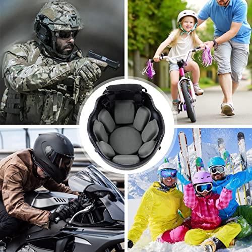 AOUTACC Universal Airsoft Helmet Pads, Helmet Replacement Foam Padding Kits Set Accessories Mats for Fast/Mich/ACH/USMC/PASGT Helme(EVA Foam, Gray) - Image 4