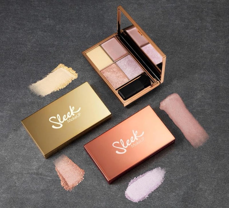 Sleek باليت تمييز سليك ميك أب، أربعة ظلال متلألئة لتوهج فائق، تدوم طويلاً وخفيفة الوزن، لون مكثف، سولستيس - Image 5