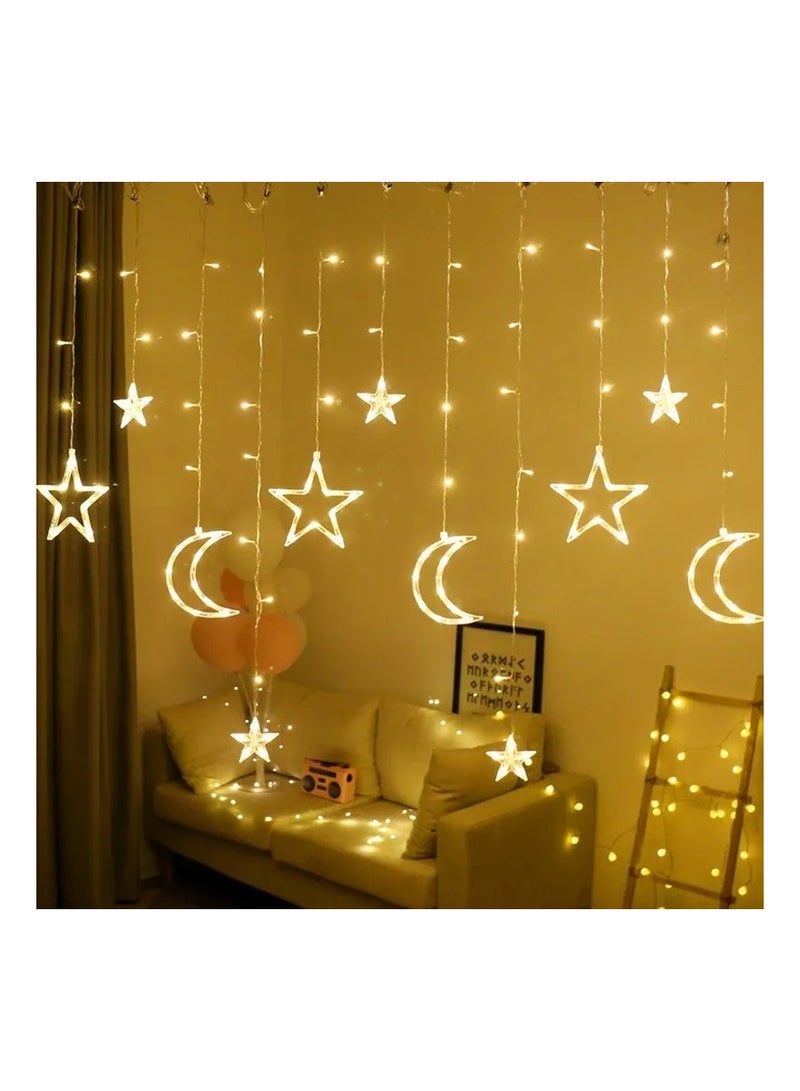 Ramadan decoration LED lights (star and moon) on electricity 3.5 meters - Image 2