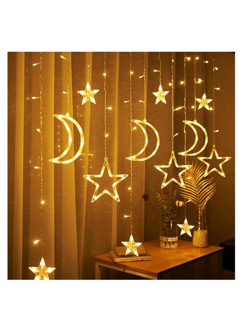 Ramadan decoration LED lights (star and moon) on electricity 3.5 meters - Image 1
