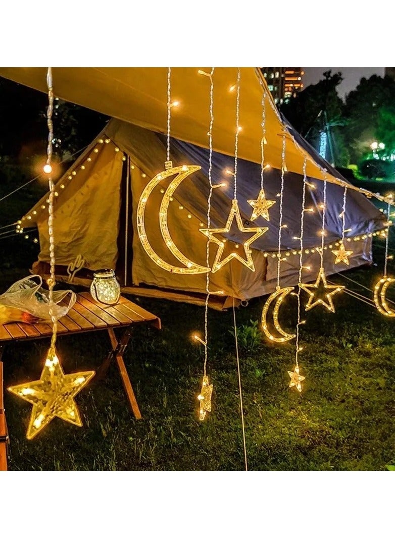 Ramadan decoration LED lights (star and moon) on electricity 3.5 meters - Image 4
