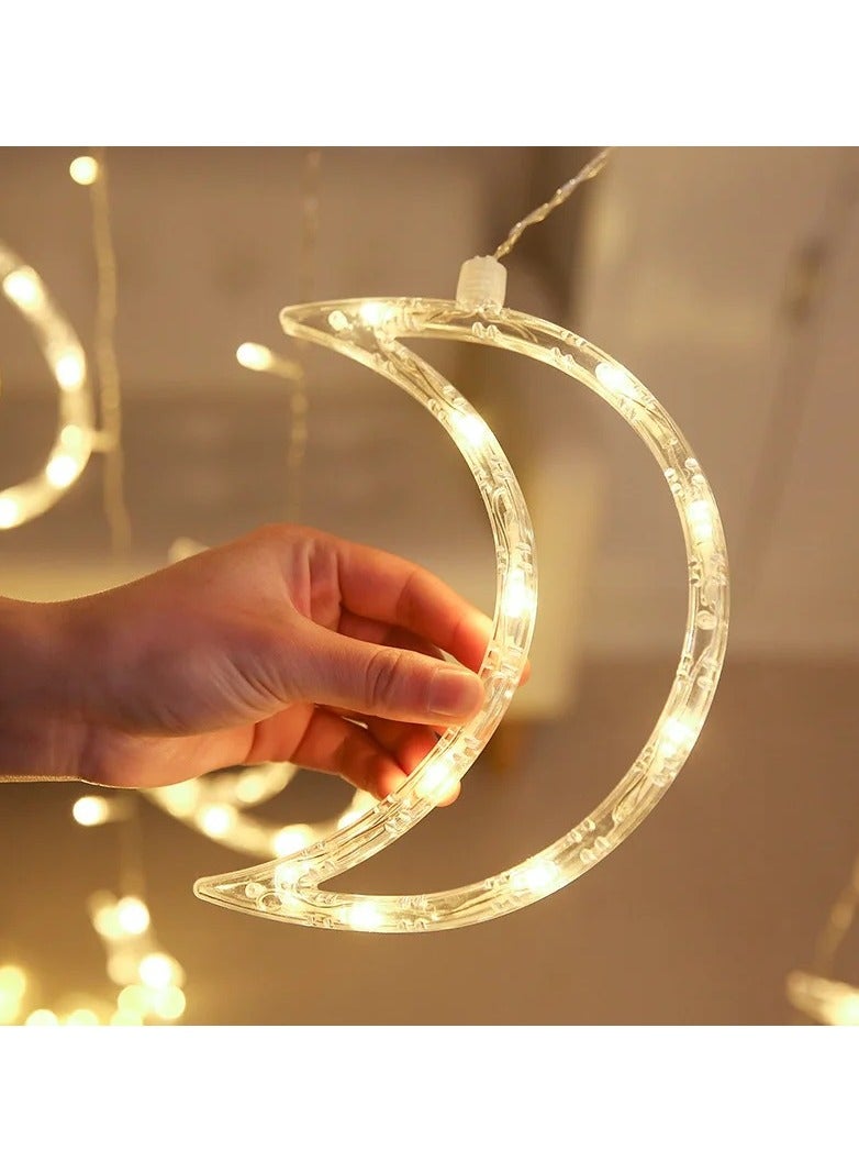 Ramadan decoration LED lights (star and moon) on electricity 3.5 meters - Image 3