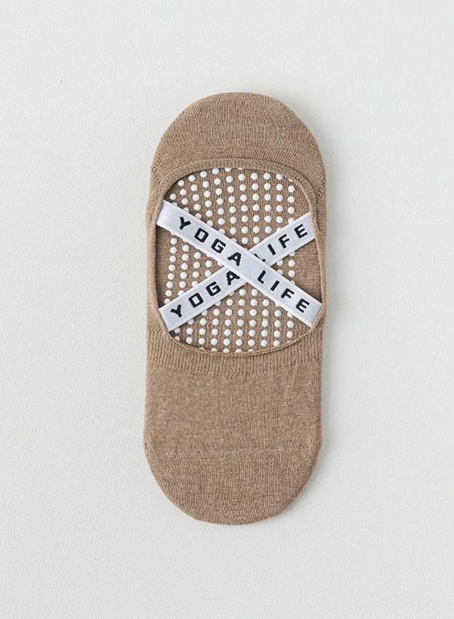 ستايلي اكتيف جوارب يوجا بأشرطة متقاطعة ووسائد سيليكون