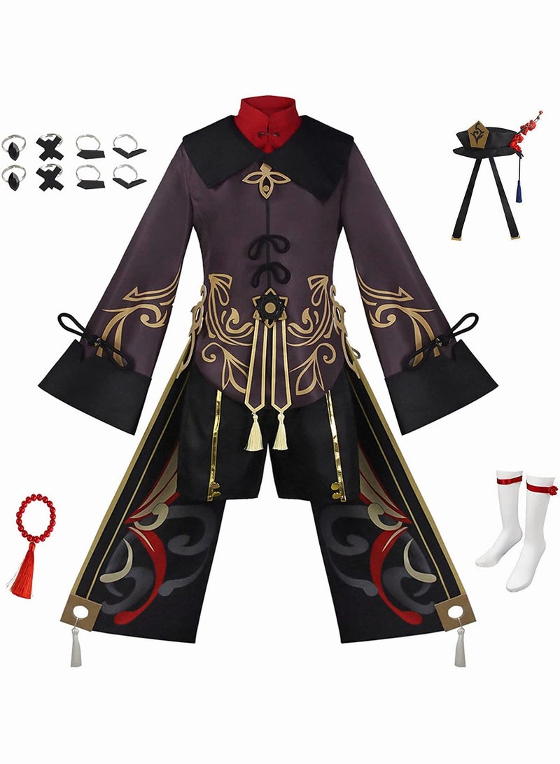 Loquat Genshin Impact Hutao Cosplay Costume, Game Anime Characters Dress Full Set  Costume for Women - Image 1