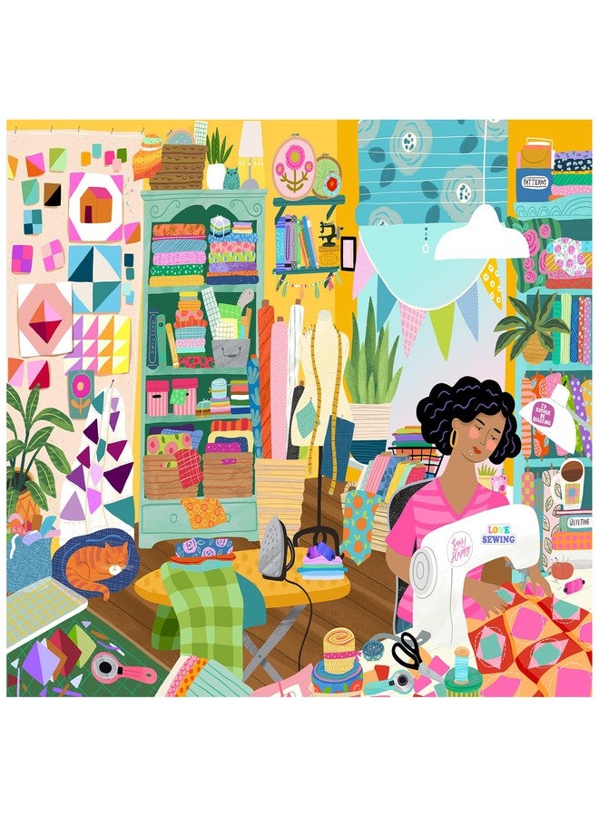 Rose Art RoseArt - Soft Touch - Sewing Room - 1000 Piece Jigsaw Puzzle - Image 1