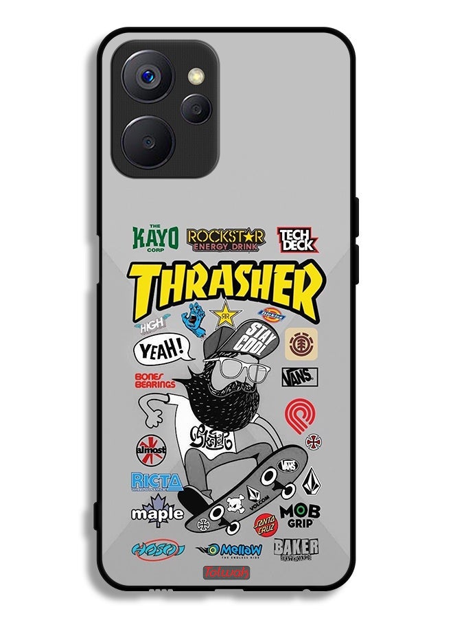 Tolwak Realme 9i 5G Protective Case Cover Thrasher Sticker - Image 2