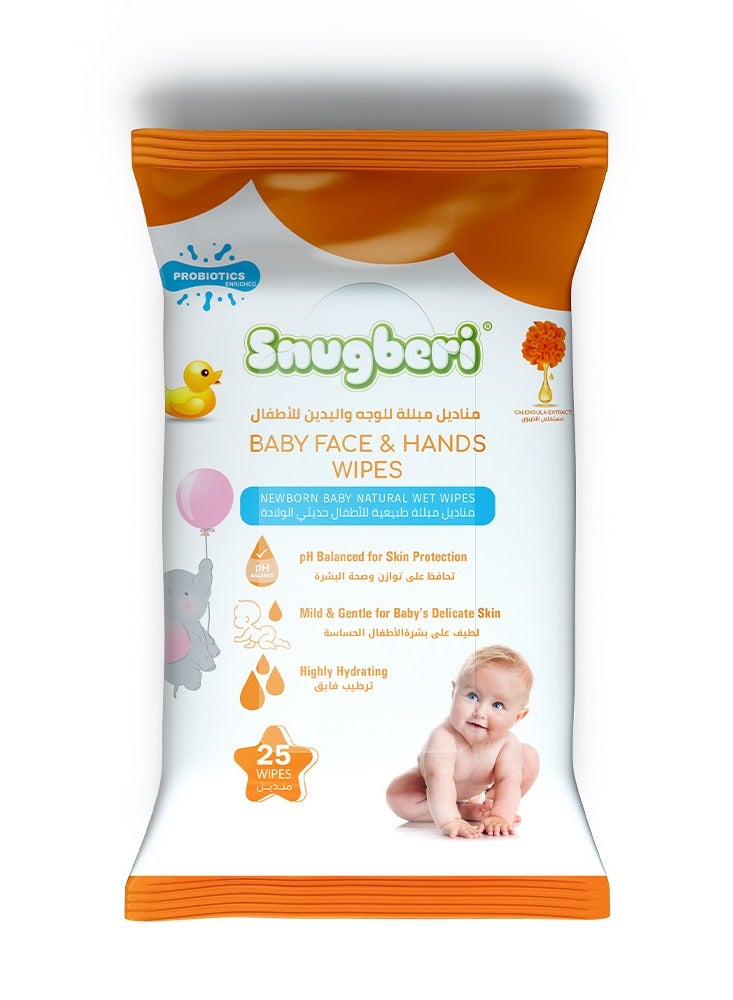 Snugberi مناديل سنغبيري بروبيوتيك للأطفال 25 قطعة - Image 1