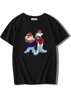 BRZ Collection Unisex Kids Bugs and Tazmanga Figured T-Shirt  - Image 1
