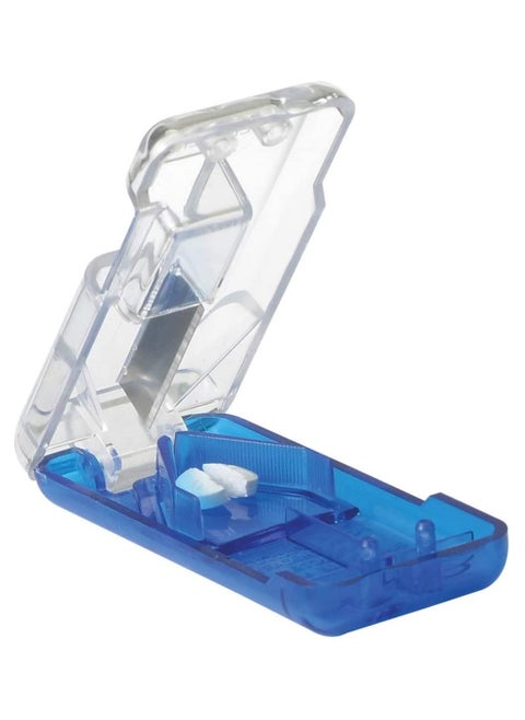 Pill Cutter With Sharp Blade And Pill Holder In A Compact Design Ideal For On The Go And Travel