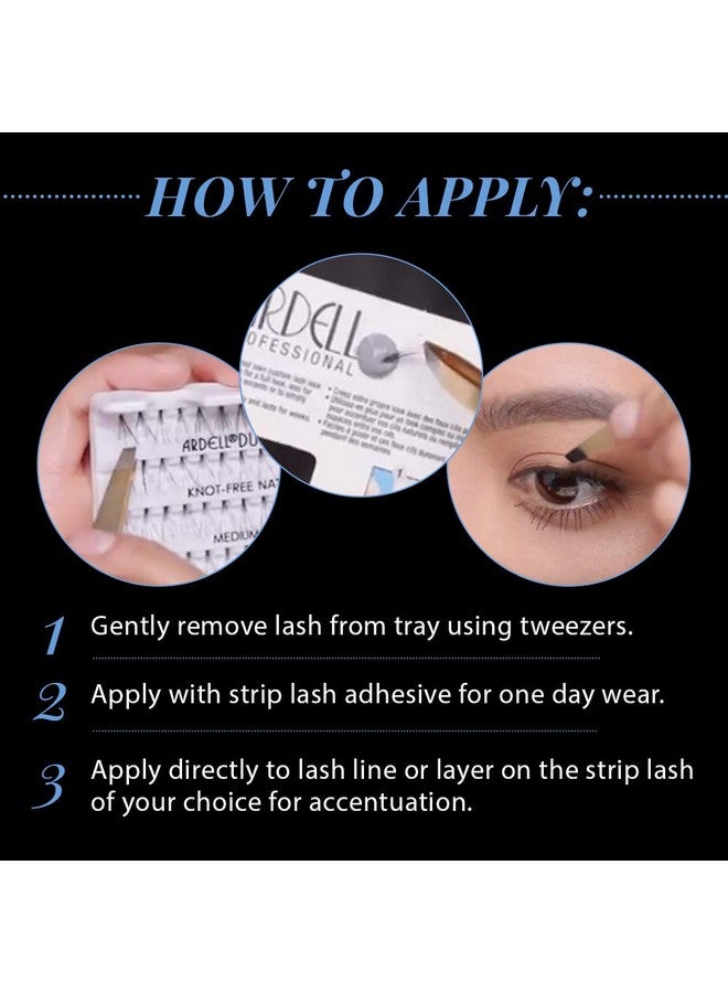 ARDELL False Eyelashes Individual Trios Long Black 4 Pack - Image 4