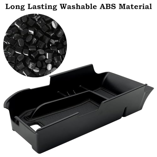 EVTIME Compatible with Camry XLE or XSE 2018-2021 2022 2023 2024 & Camry LE SE 2020-2023 2024 Center Console Organizer Tray Accessories, Fit Dual USB Ports（not for 9th 2024 2025 Camry） (Black) - Image 4