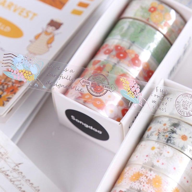 لانلينغ هياسينث شريط زخرفي 15 مم × 2 م ملصقات سكرابوكينغ زهرية لمجلة الألبوم الصوري مخطط تغليف الهدايا - Image 4