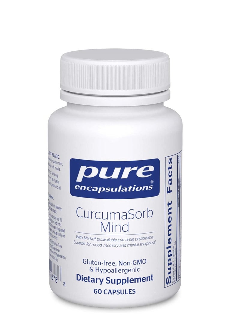 Pure Encapsulations - CurcumaSorb Mind 60 Capsules - Image 1