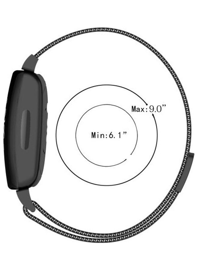 NIBEMINENT Milanese Replacement Wrist Strap For Fitbit Inspire 2 Rose Pink - Image 5