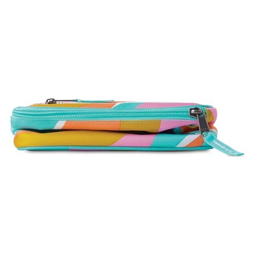 PackIt Freezable Classic Lunch Box, Retro Wave, Built with ECOFREEZE Technology, Fully Freezable, Collapsible, Reusable, With Zip Front Pocket and Buckle Handle, Designed for Fresh Lunch On the Go - Image 4