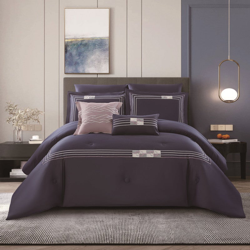 ليفور مفرش صيفي قطن 100% فاخر مناسب لمقاس سرير مزدوج 200 x 200 cm سم من ليفوري مكون من 8 قطع - Image 1