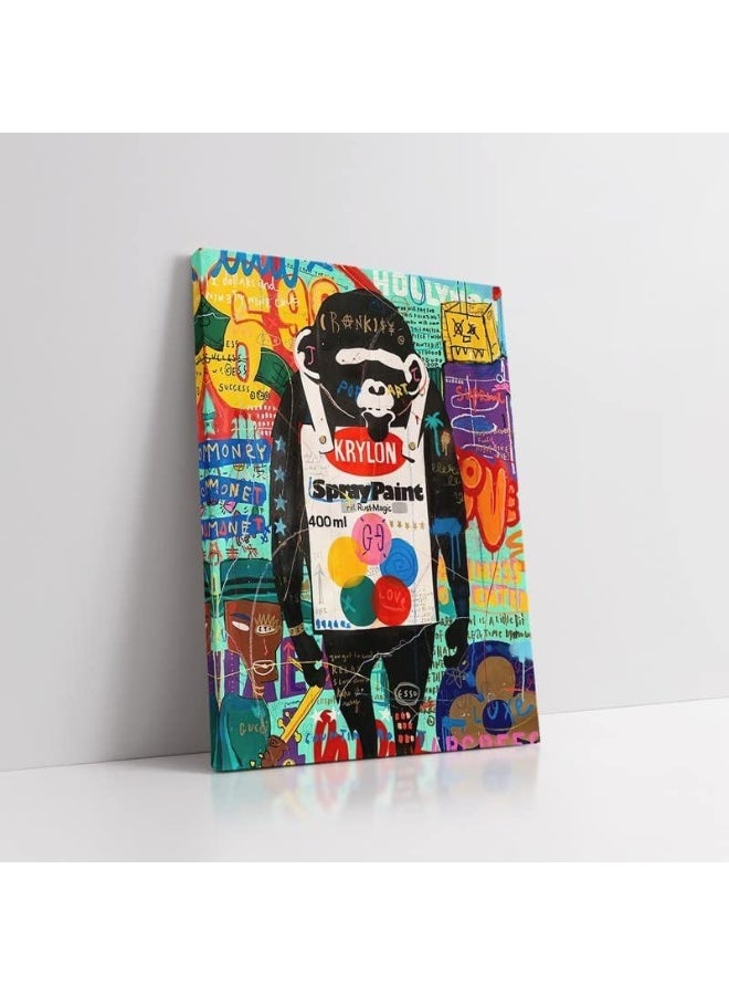 KAWAHONE Abstract Graffiti Canvas Wall Art - Image 2