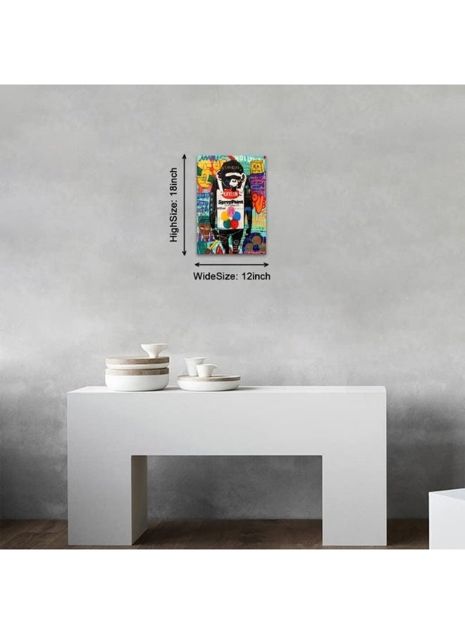 KAWAHONE Abstract Graffiti Canvas Wall Art - Image 3