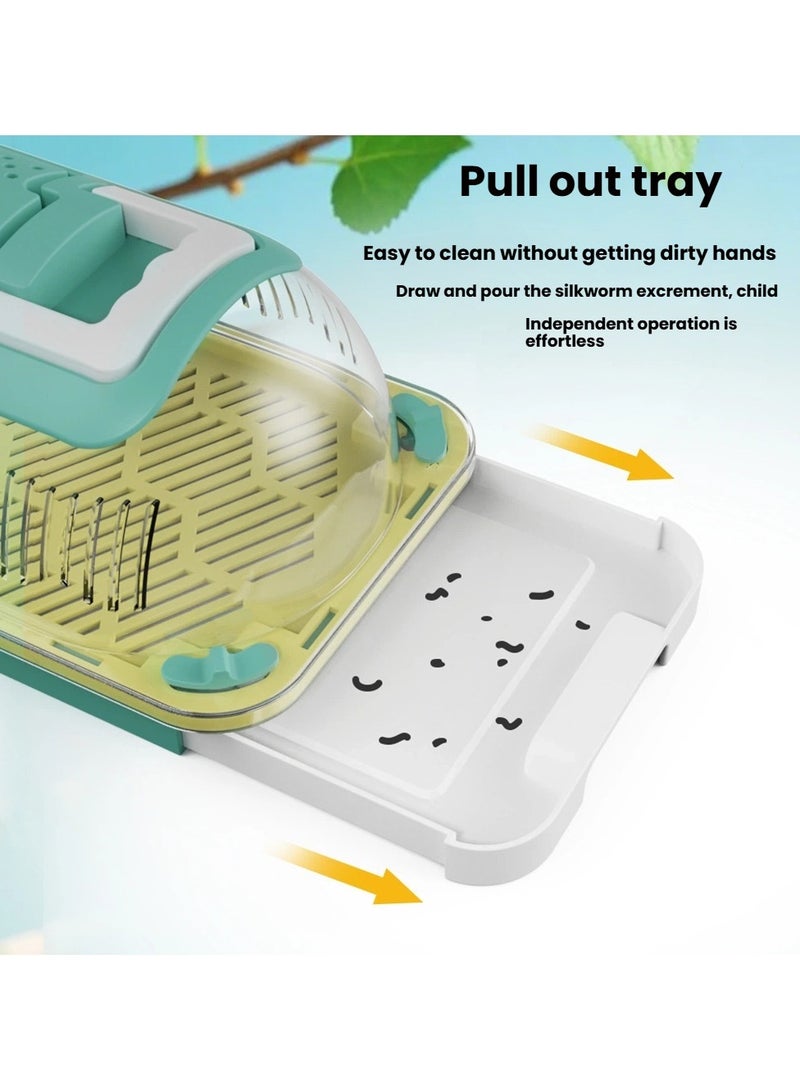 general Scientific Raising of Silkworm Babies Student Silkworm Raising Suits Children's Insects Outdoor Observation Insect Live Breeding Space Capsule - Image 3