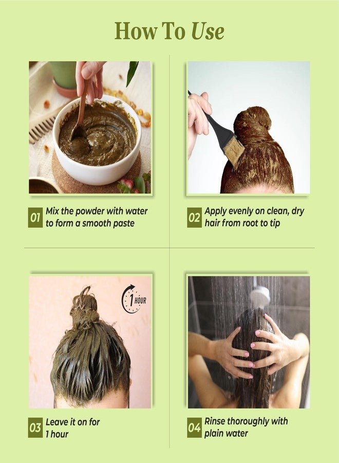 Prem Dulhan Hair Henna 125 g/4.40 Ounce for Vibrant & Long-Lasting Results, Natural Brown Shade, Ammonia-Free & PPD-Free Coloring, Sachets (Natural Brown, 125 gm (Pack of 2)) - Image 4