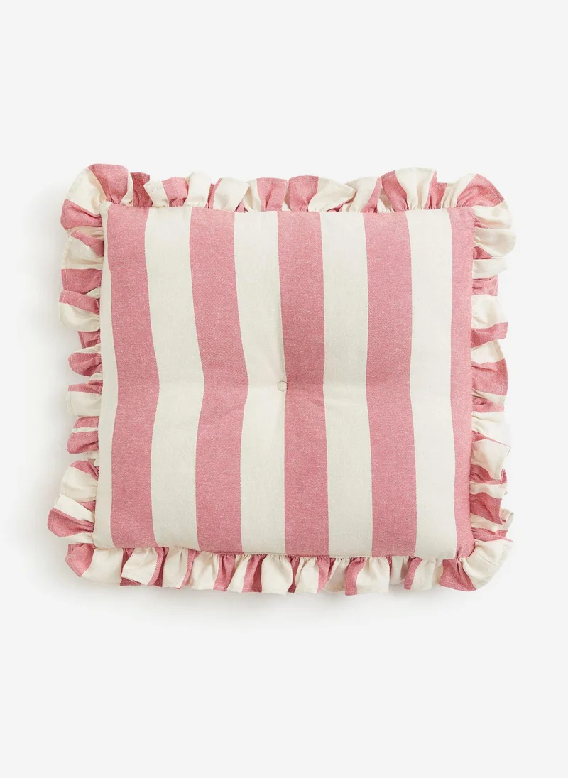 H&M Frill-Trimmed Cotton Seat Cushion