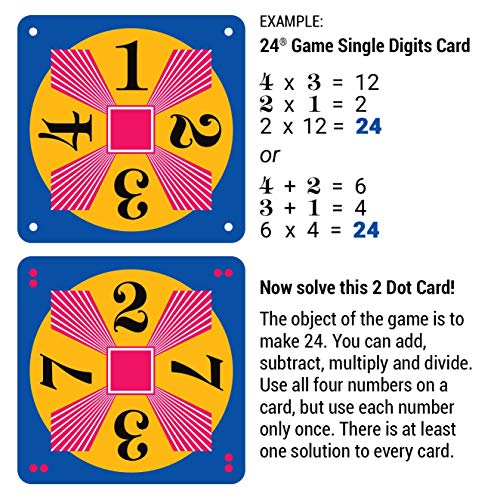 24 GAME 96-Card Deck: Algebra/Exponents Math Card Game - Image 3