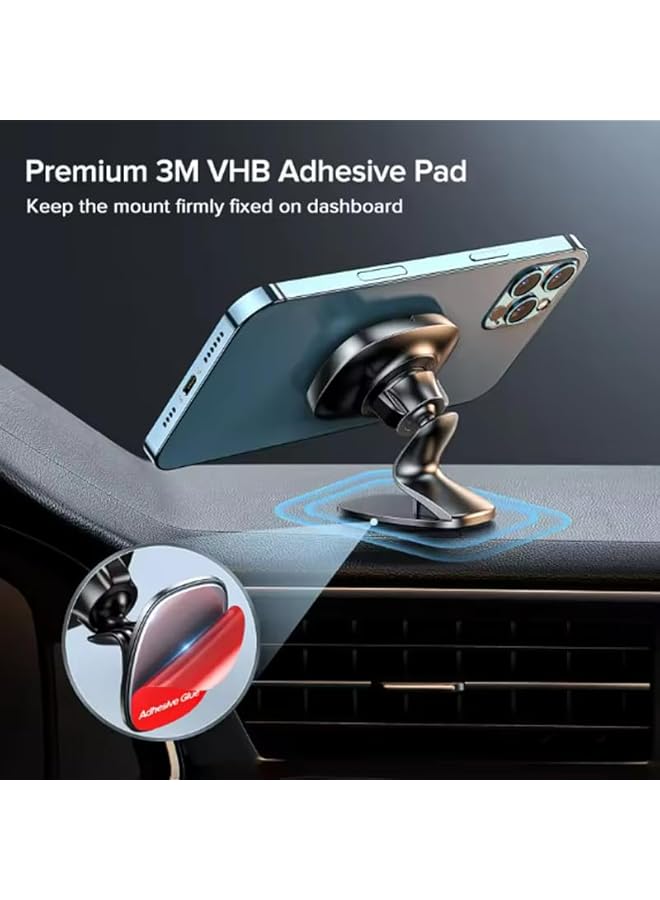 Green Tiger Magnetic Car Phone Holder, 360-Degree Rotating Dashboard Mount, Strong Navigation Bracket with Magnetic Air Outlet - Image 4