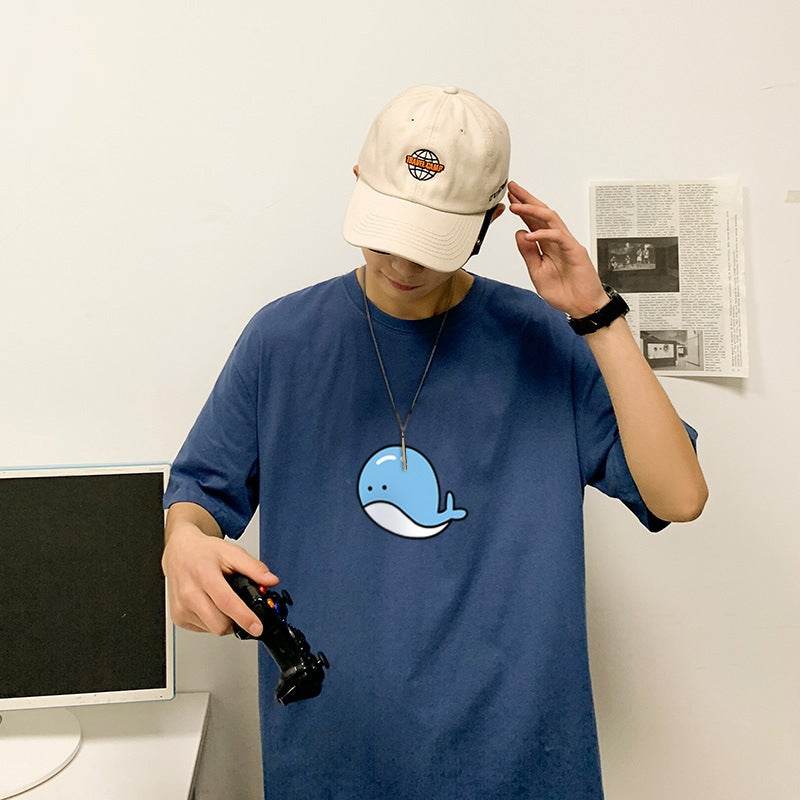 2021 Cartoon Printed T-Shirt Men'S Loose Fashion Round Neck Short Sleeve T-Shirt Casual Men'S Clothes - Image 5