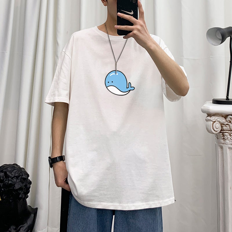 2021 Cartoon Printed T-Shirt Men'S Loose Fashion Round Neck Short Sleeve T-Shirt Casual Men'S Clothes - Image 2