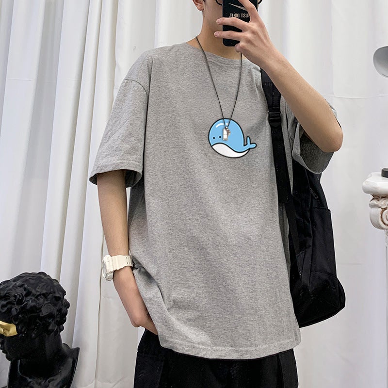 2021 Cartoon Printed T-Shirt Men'S Loose Fashion Round Neck Short Sleeve T-Shirt Casual Men'S Clothes - Image 3